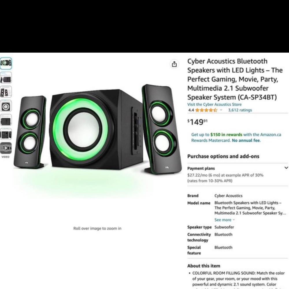 BNIB Multimedia 2.1 Bluetooth color changing  Subwoofer Speaker System